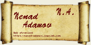 Nenad Adamov vizit kartica